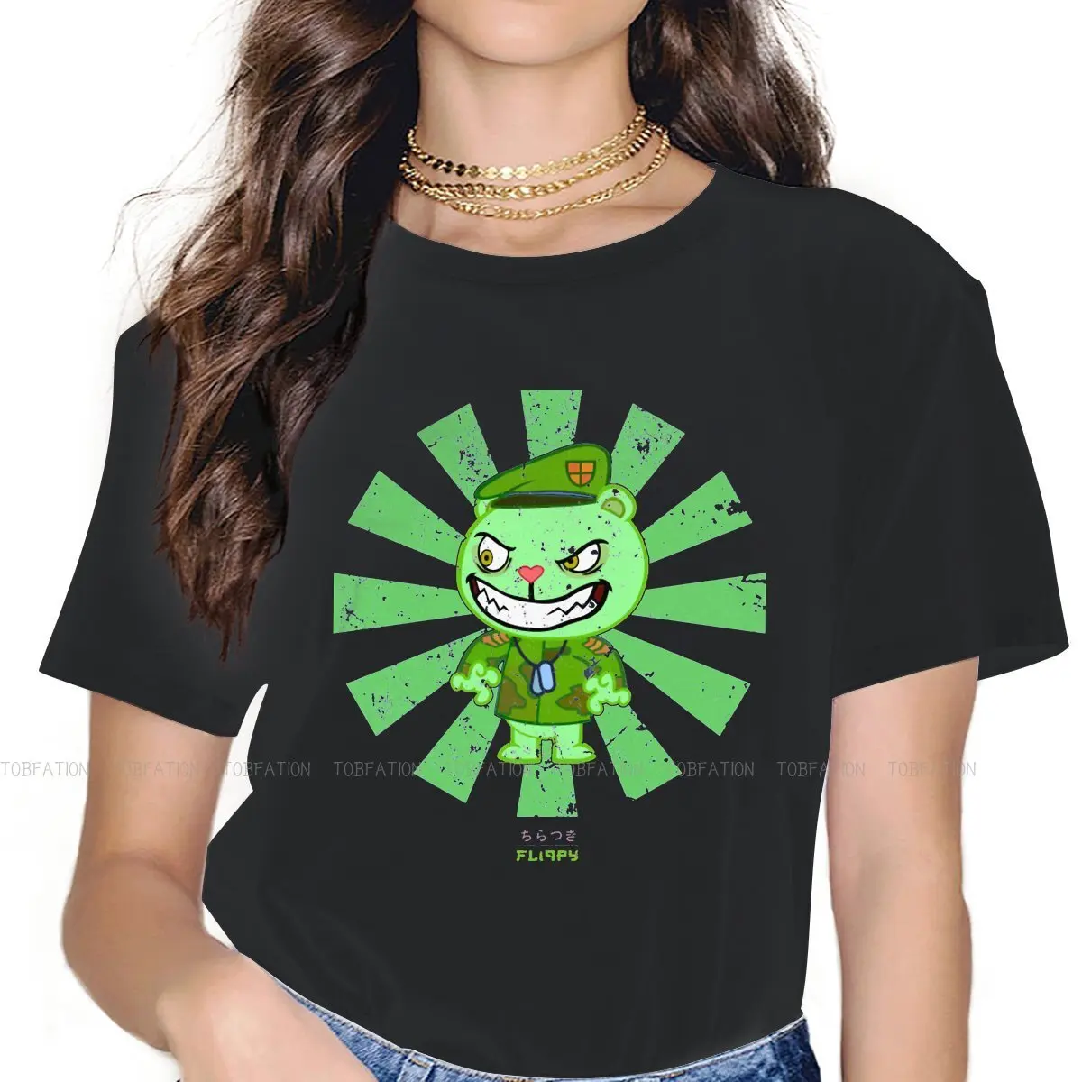 Retro Flippy Women Clothing Happy Tree Friends Cuddles Giggles Anime Graphic Female Tshirts Vintage Gothic Loose Tops Tee Kawaii
Retro Flippy Women Clothing Happy Tree Friends Cuddles Giggles Anime Graphic Female Tshirts Vintage Gothic Loose Tops Tee Kawaii