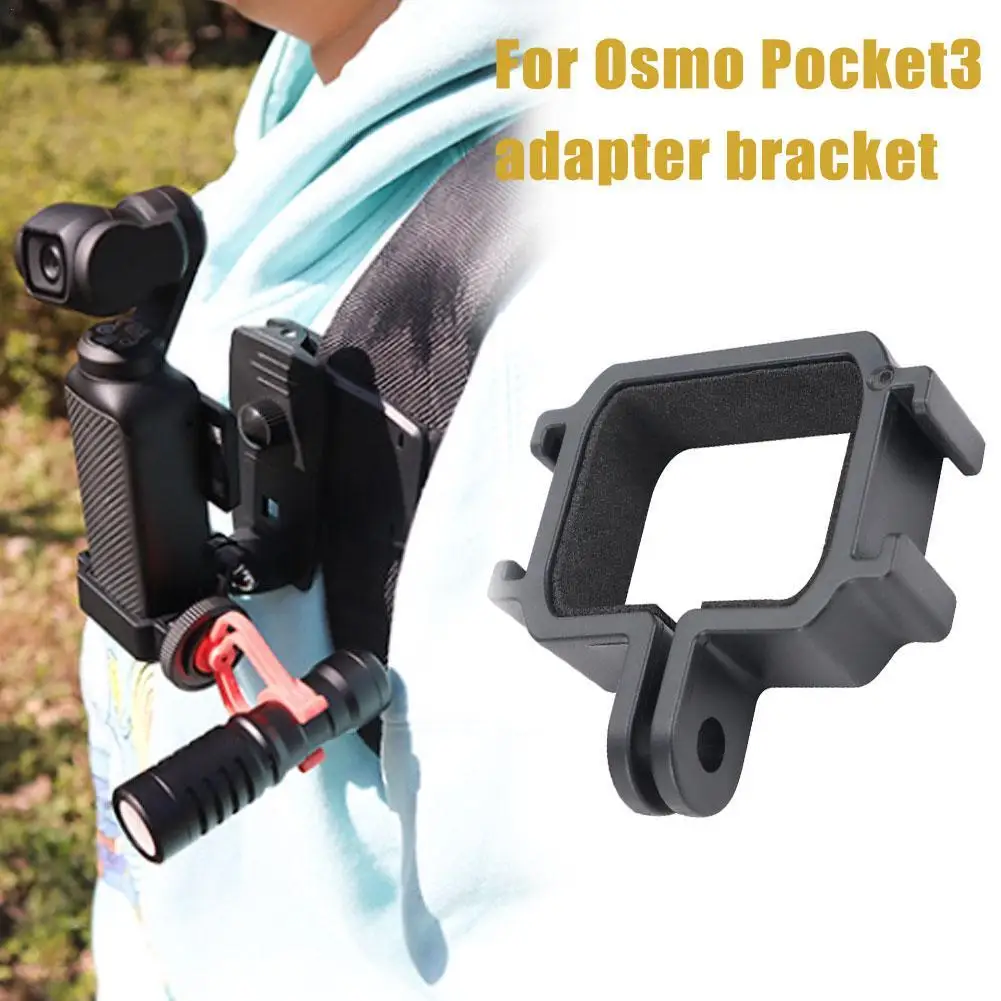 

For DJI OSMO Pocket3 Adapter Bracket Extension Frame Pan Tilt Camera Fixed Holder Backpack Clip Protect Stand Camera Accessorie