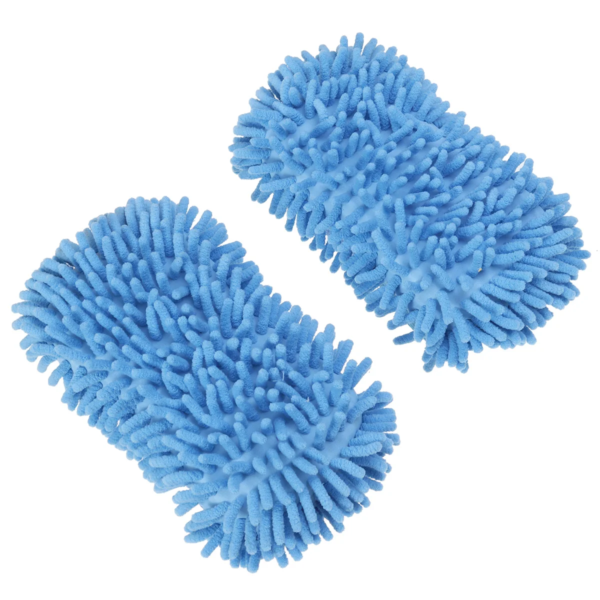 

2 Pcs Car Wash Products Auto Gloves Absorb Water Clean Microfiber Mitt Cleaning Sponge Mitts