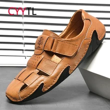 CYYTL Men's Sandals Summer Casual Leather Beach Closed Toe Outdoor Comfort Fisherman Slippers Anti Slip Walking Driving Loafers
CYYTL Men's Sandals Summer Casual Leather Beach Closed Toe Outdoor Comfort Fisherman Slippers Anti Slip Walking Driving Loafers