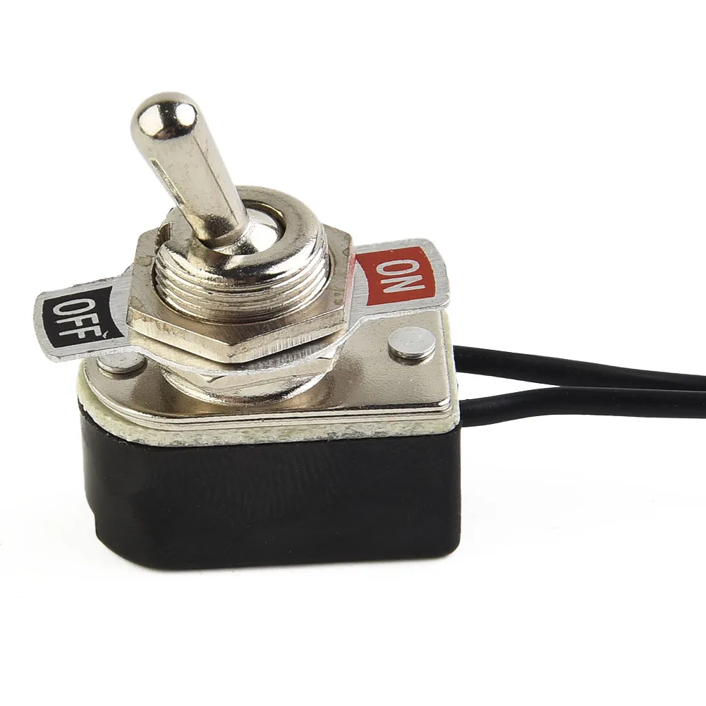 SPST 6A Toggle Switch SPST Contacts Switch Toggle With Wire Switch 12mm Cutout 1PCS 2 Foot Black+Silver Brand New
SPST 6A Toggle Switch SPST Contacts Switch Toggle With Wire Switch 12mm Cutout 1PCS 2 Foot Black+Silver Brand New
