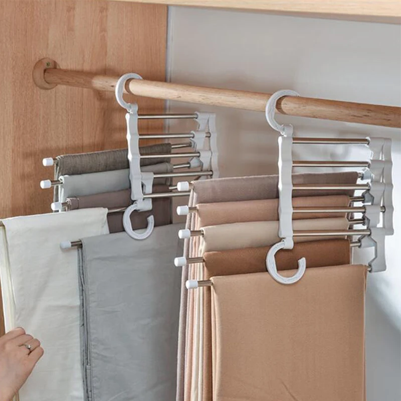 Multi-functional multi-layer pants folding pant hanger household magic track-less pant clip wardrobe storage artifact pant
Multi-functional multi-layer pants folding pant hanger household magic track-less pant clip wardrobe storage artifact pant