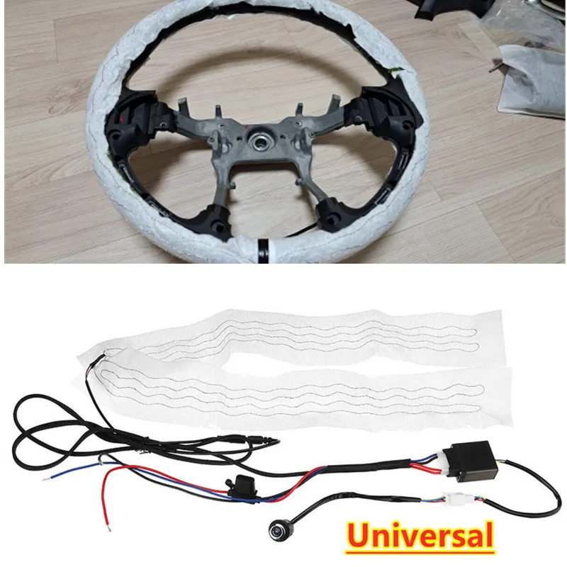 18W Winter Car Heated Steering Wheel Cover DIY Kit Auto Heater Pad Universal Round Switch Hand Warmer Accessories VAN Truck SUV
18W Winter Car Heated Steering Wheel Cover DIY Kit Auto Heater Pad Universal Round Switch Hand Warmer Accessories VAN Truck SUV
