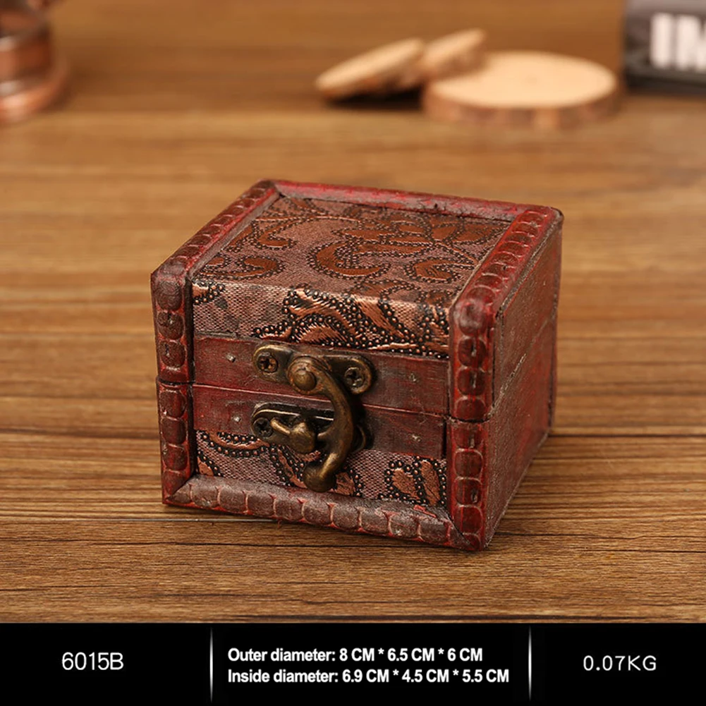 1pc Wooden Treasure Chest Jewelry Box Vintage Storage Wooden Box Trinket Gift Box Home Decoration Container 8x6.5x6cm
1pc Wooden Treasure Chest Jewelry Box Vintage Storage Wooden Box Trinket Gift Box Home Decoration Container 8x6.5x6cm