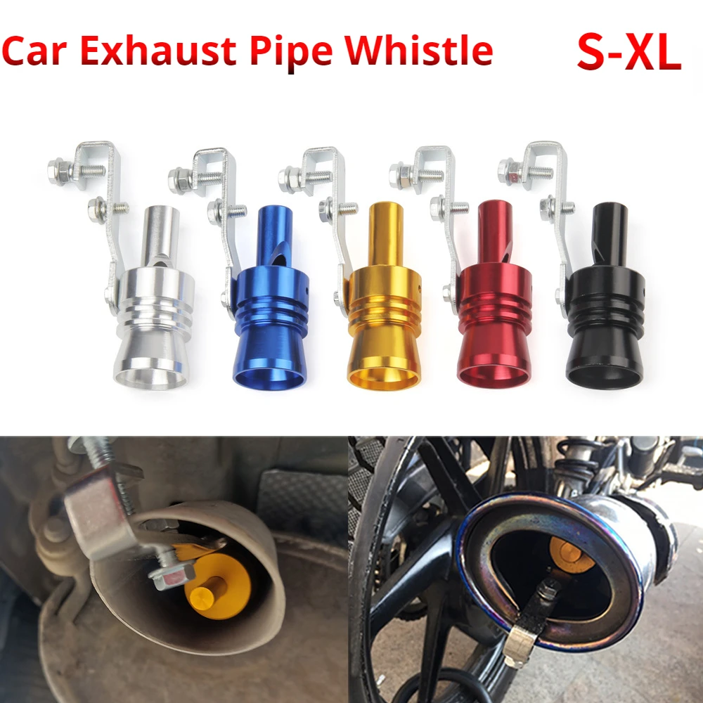 

car modified motorcycle exhaust pipe sounder sounder modified turbo whistle universal tail whistle accessories Mufflers