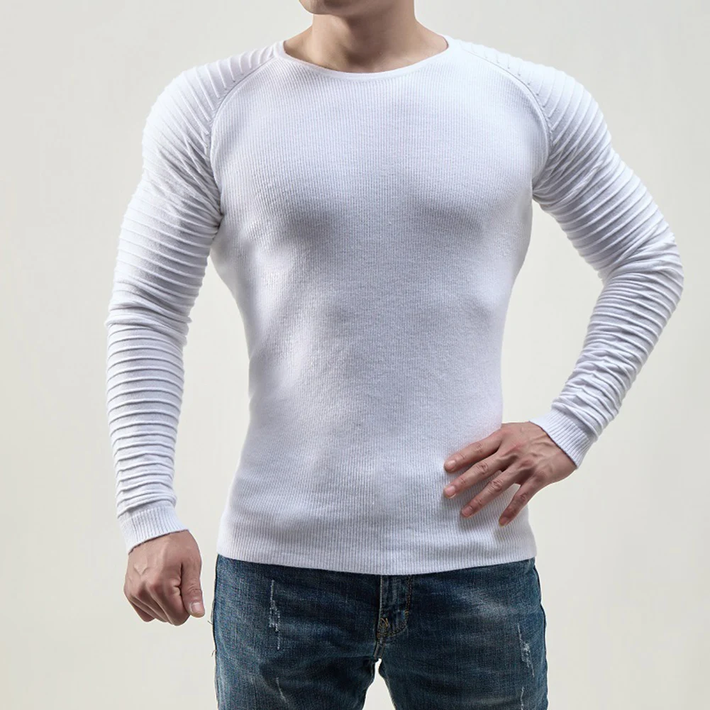 Men's Knitwear Solid Color Crew Neck Sweater Fitness Shirts Long Sleeve Sizes M 3XL Assorted Colors Available
Men's Knitwear Solid Color Crew Neck Sweater Fitness Shirts Long Sleeve Sizes M 3XL Assorted Colors Available