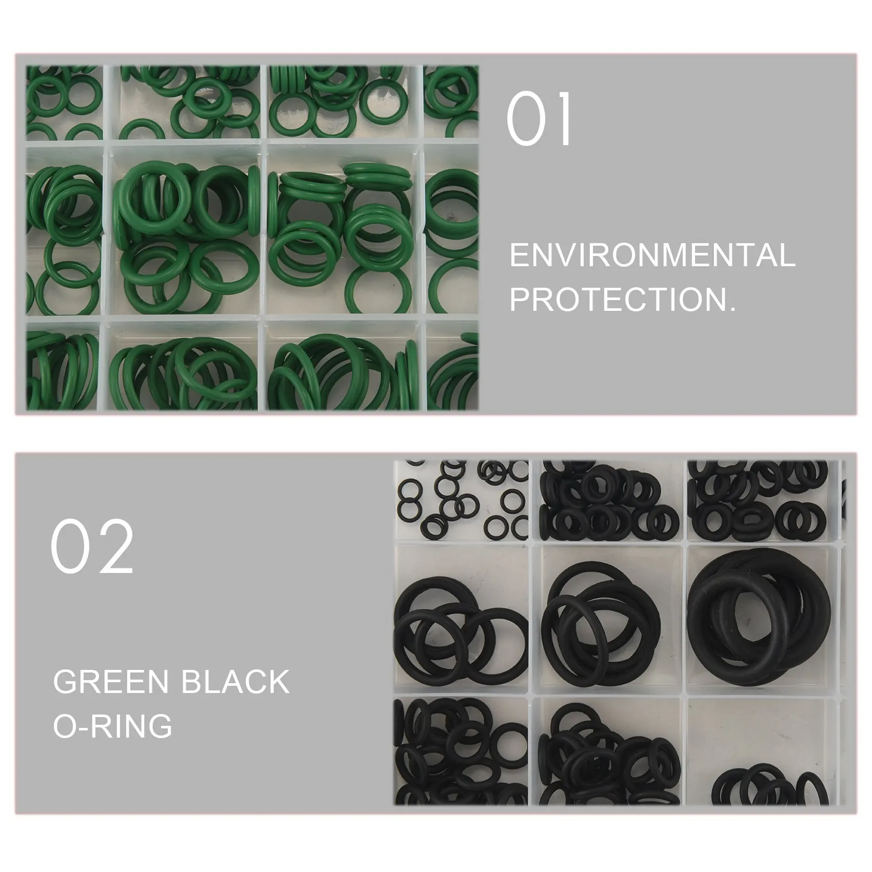 

495 шт. 36 размеров комплект уплотнительных колец черные и зеленые метрические уплотнительные кольца резиновые уплотнительные кольца прокладки маслостойкие 270 шт. + 225 шт.