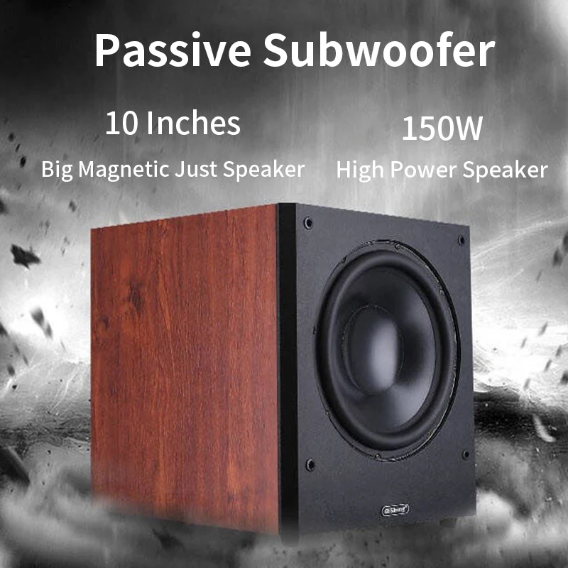 

8-12 Inch High Power Subwoofer Passive HiFi Wooden Subwoofer Home Theater Home Audio Echo Gallery Computer TV Stage Speakers