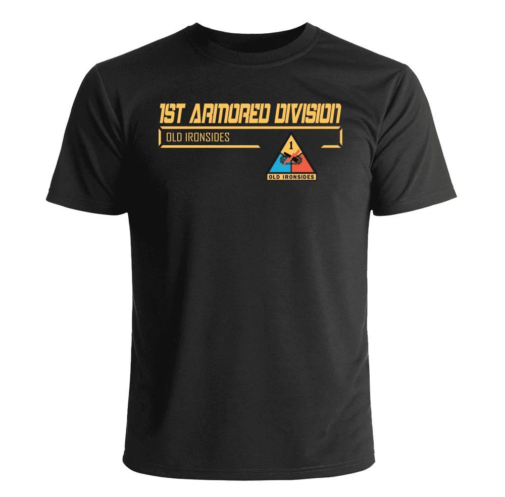 US Army 1st Armored Division T-Shirt 100% Cotton O-Neck Summer Short Sleeve Casual Mens T-shirt Size S-3XL
US Army 1st Armored Division T-Shirt 100% Cotton O-Neck Summer Short Sleeve Casual Mens T-shirt Size S-3XL