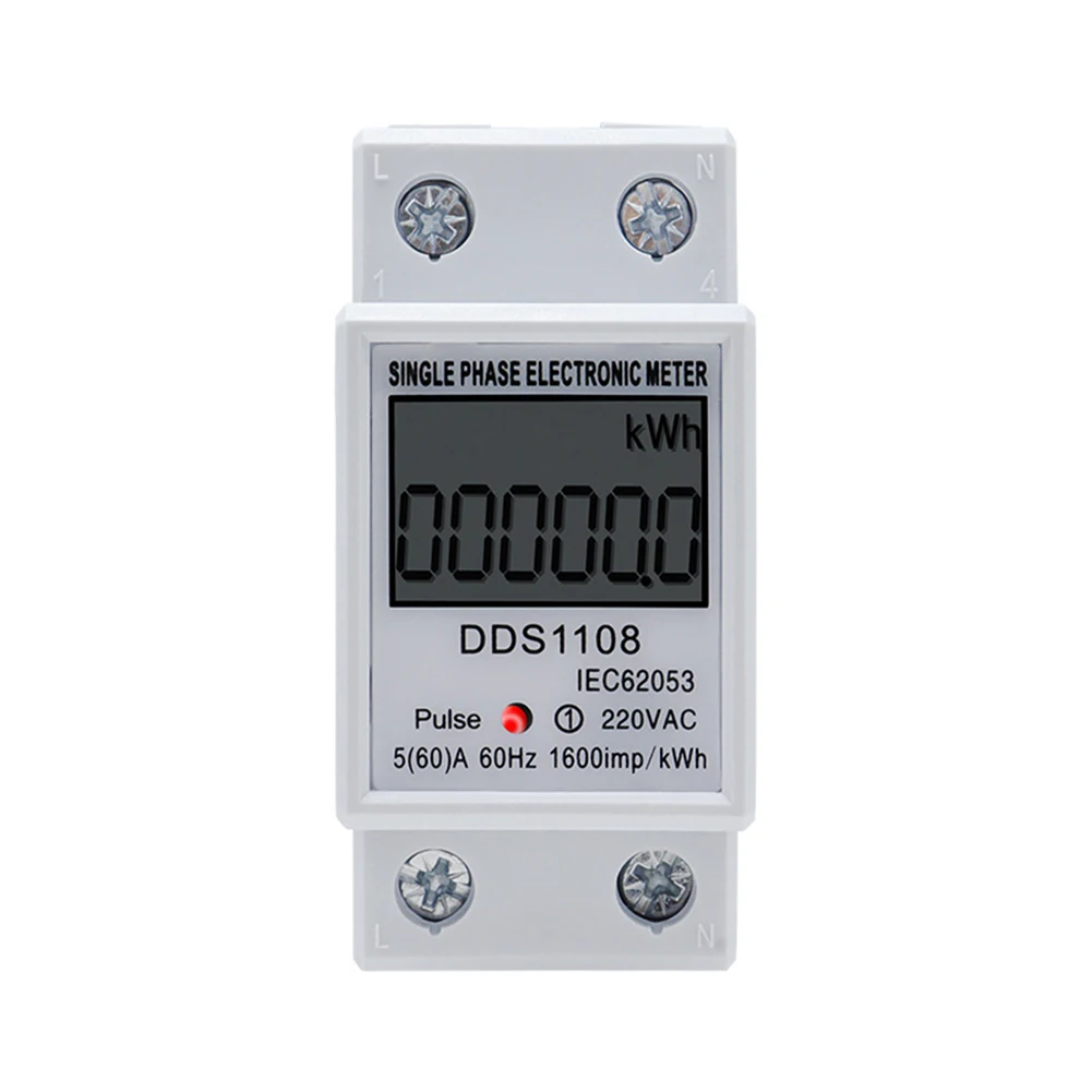 LCD Single Phase Two Wire LCD Digital Display Wattmeter Power Consumption Energy Electric Meter KWh AC 220V 50/60Hz
LCD Single Phase Two Wire LCD Digital Display Wattmeter Power Consumption Energy Electric Meter KWh AC 220V 50/60Hz