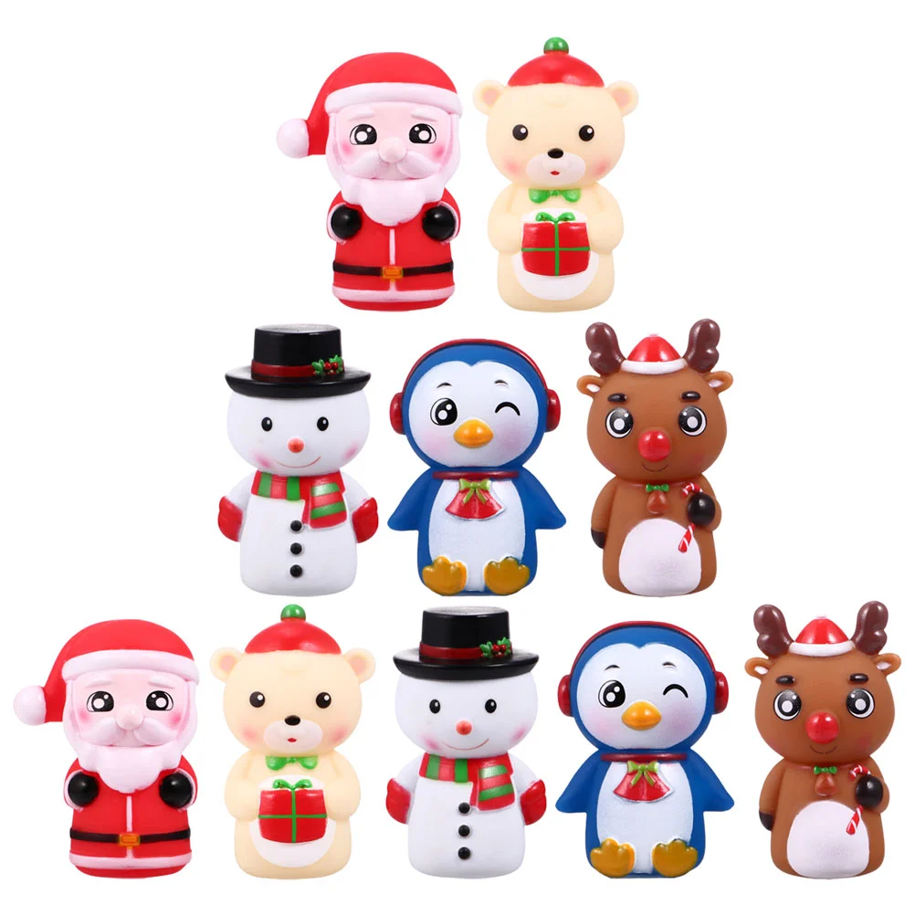10 Pcs Christmas Finger Xmas Theme Hand Puppets Take Bath Small Parent-children Interactive Toys Pvc Storytelling Cartoon
10 Pcs Christmas Finger Xmas Theme Hand Puppets Take Bath Small Parent-children Interactive Toys Pvc Storytelling Cartoon