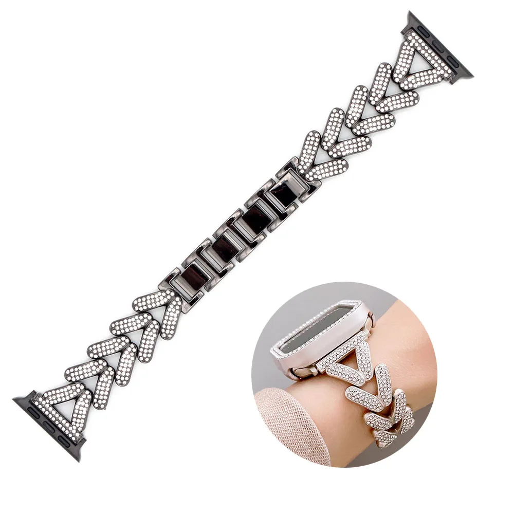 Case with Bracelet for Apple Watch Smartwatch Bling Metal Wristband for iWatch 8 41mm Series 7/6/5/4 40mm 38mm Women Dressy New
Case with Bracelet for Apple Watch Smartwatch Bling Metal Wristband for iWatch 8 41mm Series 7/6/5/4 40mm 38mm Women Dressy New