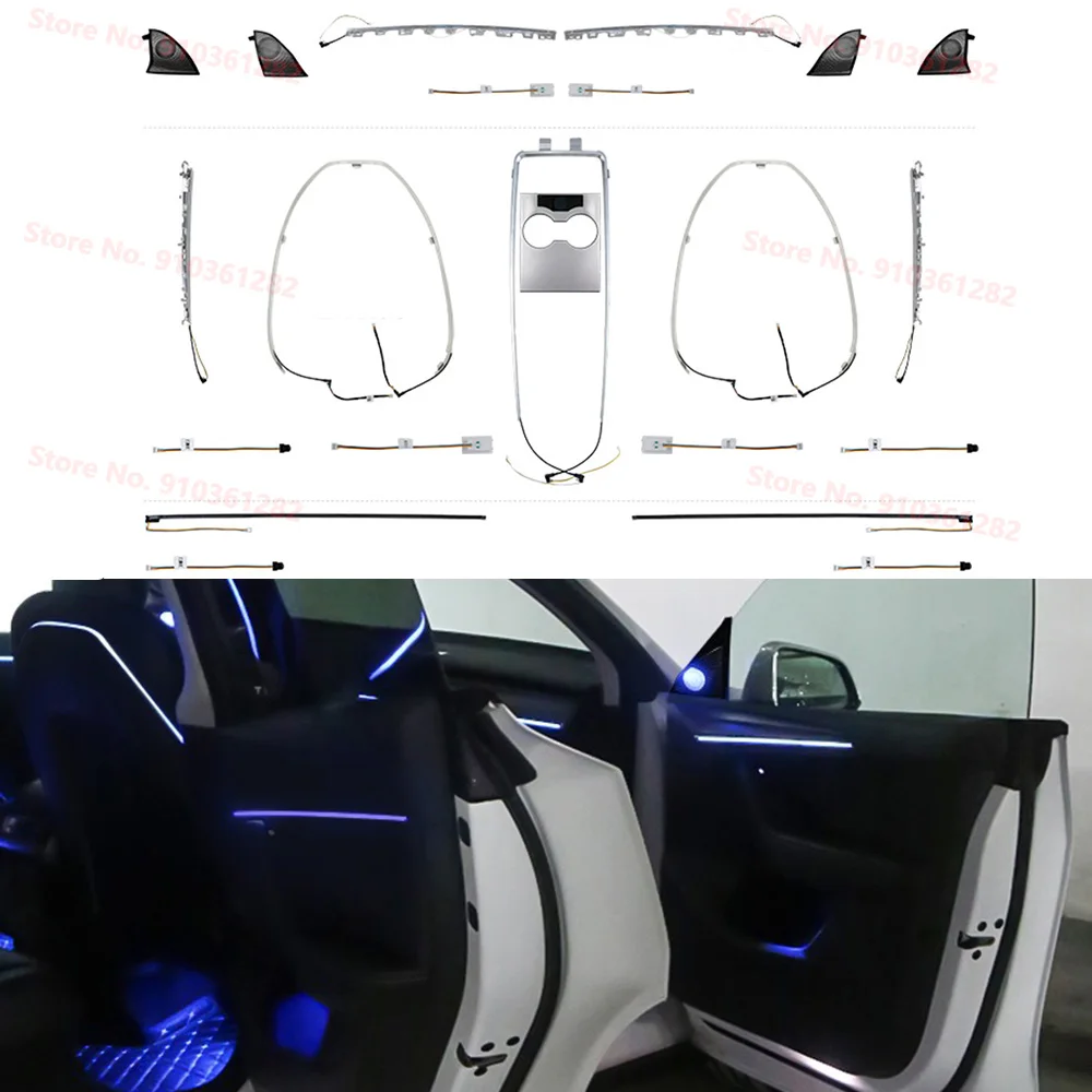 For Tesla Model 3 Model Y 2019 2020-2023 Laser Carving New Design Hollow Ambient Light Lamp LED Speaker Cover Atmosphere Light
For Tesla Model 3 Model Y 2019 2020-2023 Laser Carving New Design Hollow Ambient Light Lamp LED Speaker Cover Atmosphere Light