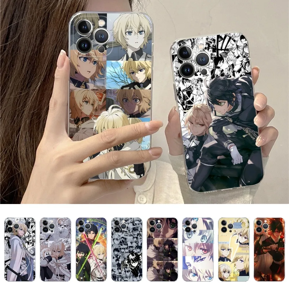 

Anime Owari No Seraph Of The End Phone Case For iPhone 15 14 11 12 13 Mini Pro XS Cover 6 7 8 Plus X XR SE 2020 Funda Shell