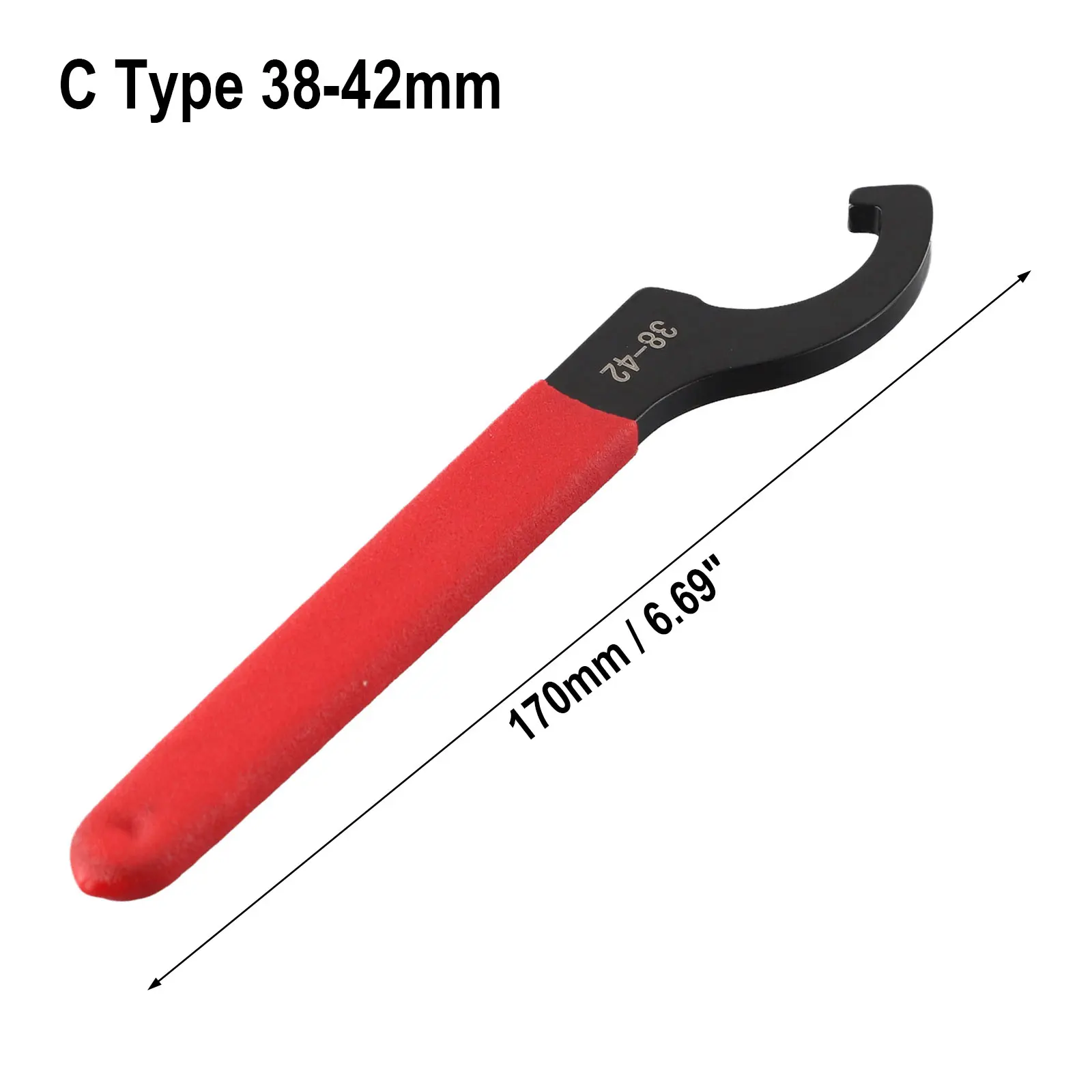 Comfort Grip Hook Wrench Spanner 38-42/45-52/55-62/68-72mm Electrophoresis Toolholding Top For Round Nut C Type
Comfort Grip Hook Wrench Spanner 38-42/45-52/55-62/68-72mm Electrophoresis Toolholding Top For Round Nut C Type