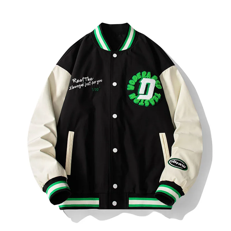 2022 new men's jacket baseball uniform ins high street style loose hip-hop ruffian handsome stitching printed student jacket
2022 new men's jacket baseball uniform ins high street style loose hip-hop ruffian handsome stitching printed student jacket