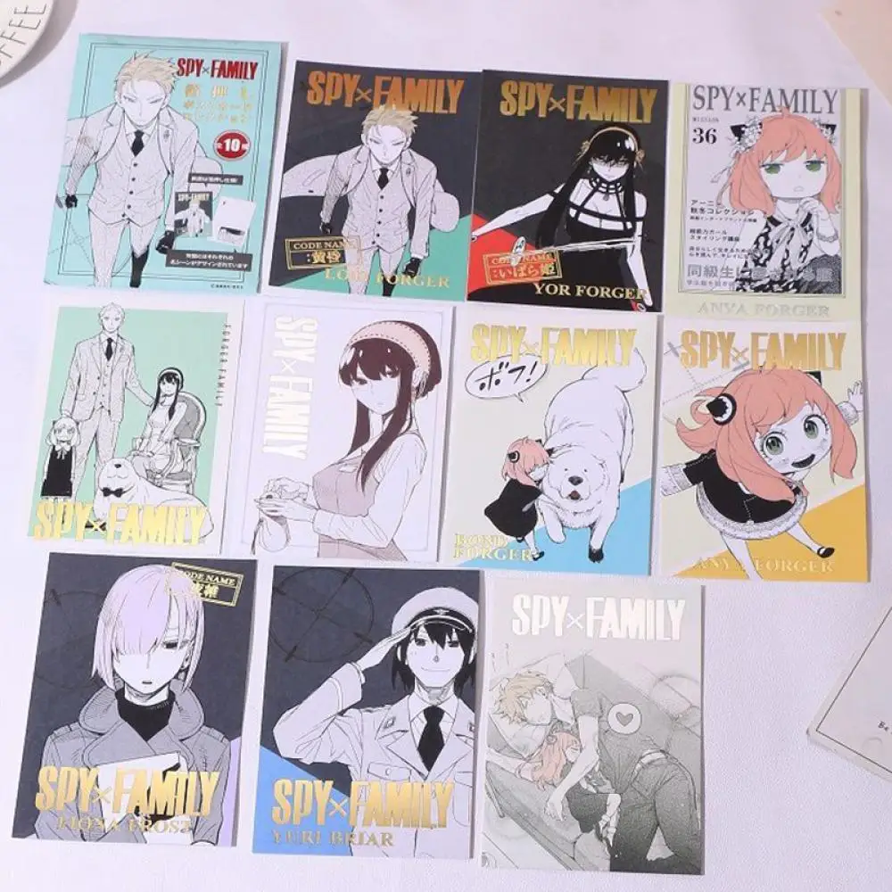 

Anime SPY FAMILY DIY collection card Twilight Anya Forger Yor Forger Yuri Briar Bond Forger Children's toys Board game card