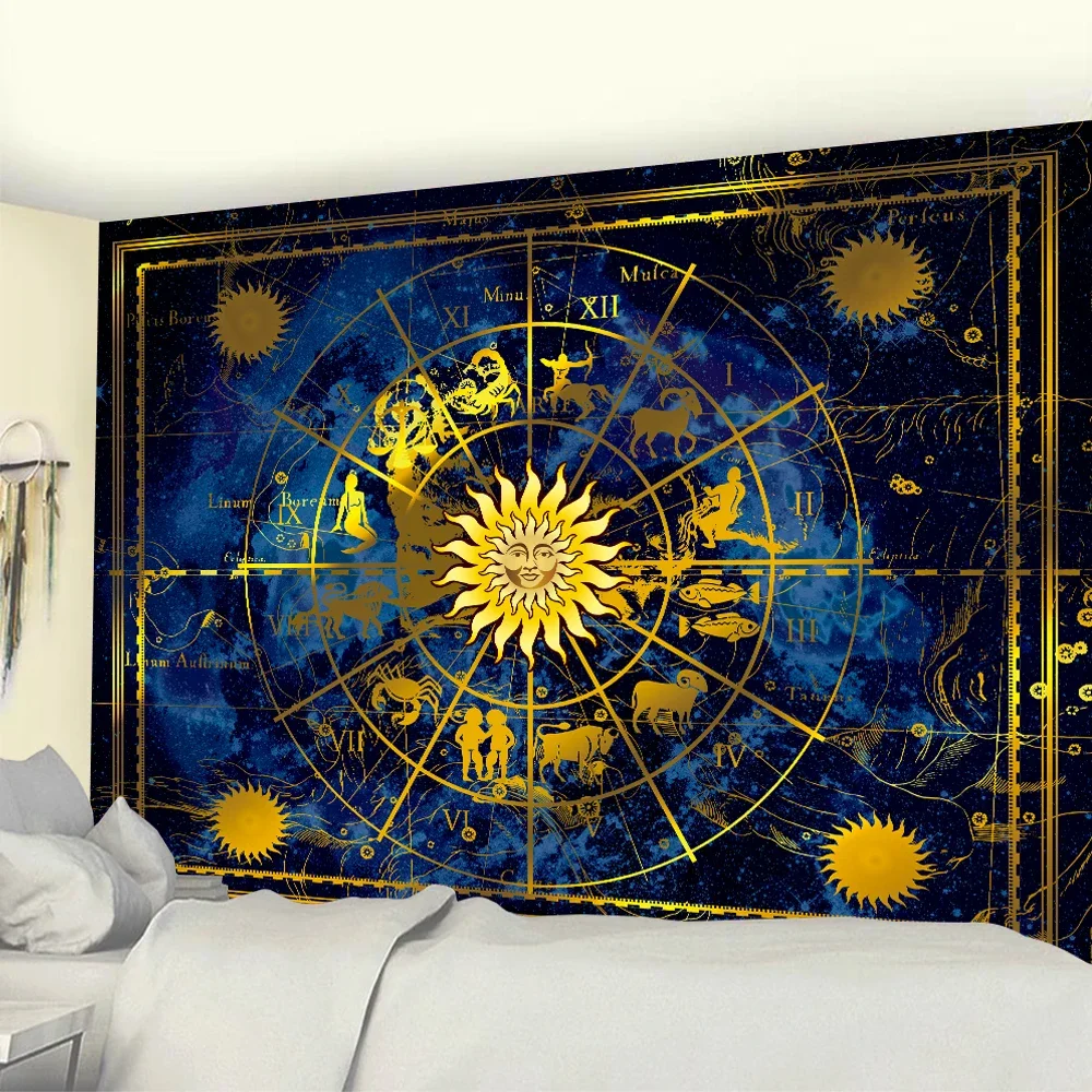 

Skull Psychedelic Scene Home Decor Tapestry Hippie Mandala Wall Hanging Boho Yoga Mat Room Wall Decor Sheets Beach Towels