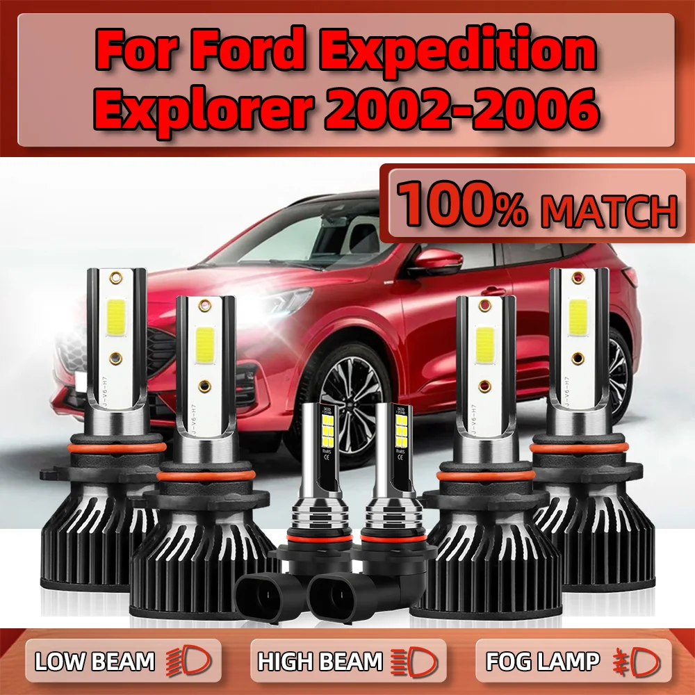60000LM LED Car Haedlight Bulb HB3 9005 HB4 9006 Auto Headlamp 12V 6000K For Ford Expedition Explorer 2002 2003 2004 2005 2006
60000LM LED Car Haedlight Bulb HB3 9005 HB4 9006 Auto Headlamp 12V 6000K For Ford Expedition Explorer 2002 2003 2004 2005 2006
