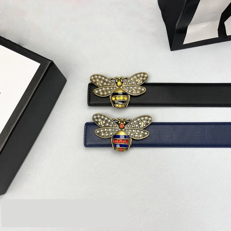 Western Thin Jeans Dress Sweater Rhinestone Peal Black Red Bee Buckle Genuine Leather Belt Fashion Retro Women Belt
Western Thin Jeans Dress Sweater Rhinestone Peal Black Red Bee Buckle Genuine Leather Belt Fashion Retro Women Belt