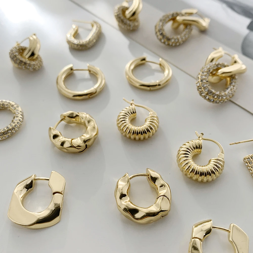 Punk Gold plated Chunky Irregular Hammered Hoop Earrings for Women Minimalist Geometric Twisted Polished Ear Ring Huggie Hoops
Punk Gold plated Chunky Irregular Hammered Hoop Earrings for Women Minimalist Geometric Twisted Polished Ear Ring Huggie Hoops
