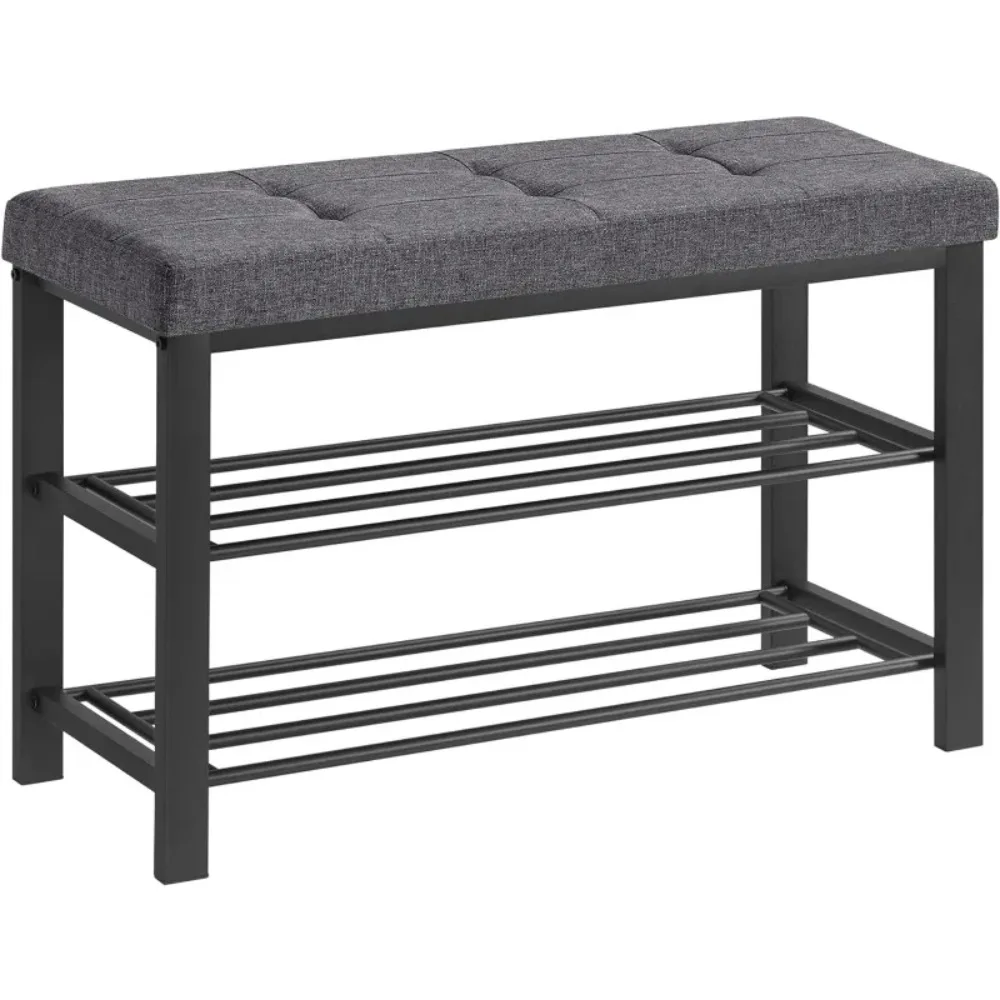 Shoe Bench, 3-Tier Shoe Rack for Entryway, Storage Organizer with Foam Padded Seat, Linen, Metal Frame,12.2 x 31.9 x 19.3 Inches
Shoe Bench, 3-Tier Shoe Rack for Entryway, Storage Organizer with Foam Padded Seat, Linen, Metal Frame,12.2 x 31.9 x 19.3 Inches