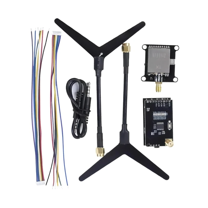 

1 Set 1.2GHz/1.3GHz 0.1mW/25mW/200mW/800mW 9CH Transmitter VTX & Receiver VRX F0T1