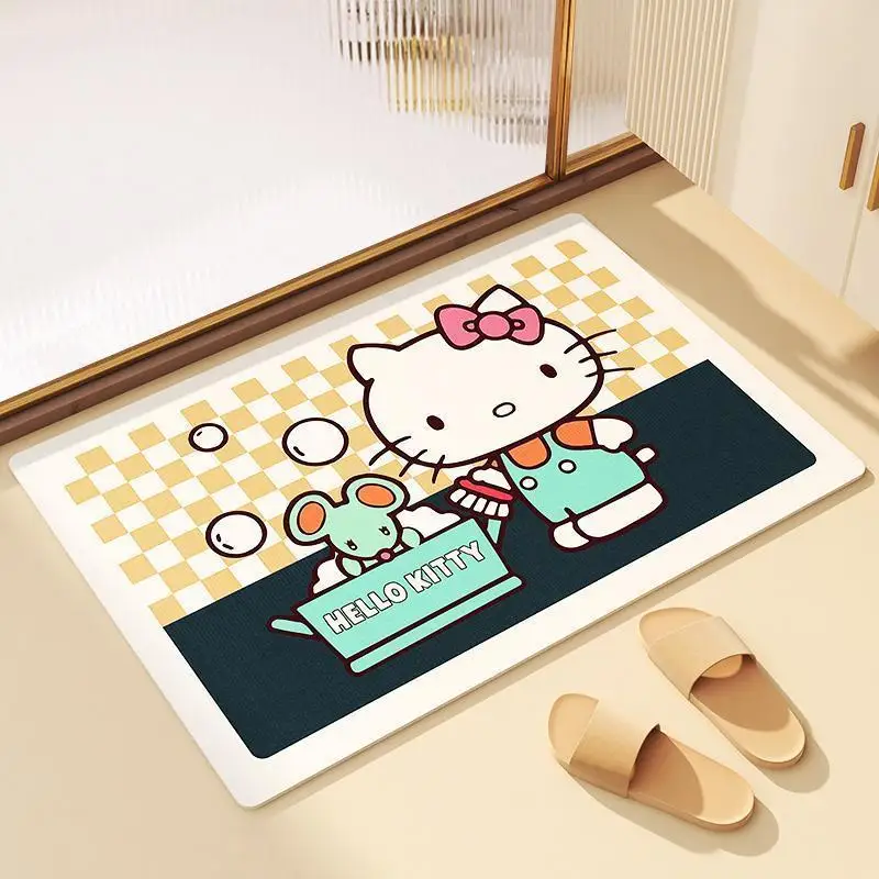 Cartoon Hello Kitty Soft Silicon Bathroom Water Absorbing Floor Mat Sanrio Kawaii Toilet Door Non Slip Floor Mat Carpet
Cartoon Hello Kitty Soft Silicon Bathroom Water Absorbing Floor Mat Sanrio Kawaii Toilet Door Non Slip Floor Mat Carpet