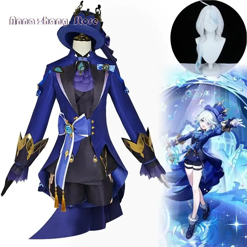 Anime Game Genshin Impact Black Furina Cosplay Focalors Hat Hair Full Set Outfit Carnival Women's Outfit Dress Halloween Costume
Anime Game Genshin Impact Black Furina Cosplay Focalors Hat Hair Full Set Outfit Carnival Women's Outfit Dress Halloween Costume
