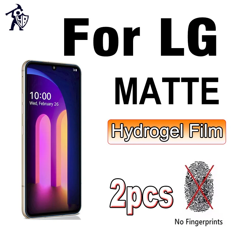 

2pcs Screen Protector For LG Velvet V60 V50 ThinQ 5G V40 V30 V20 Matte Film For LG G6 G8 W31 W41 Pro Plus Full Cover Not Glass