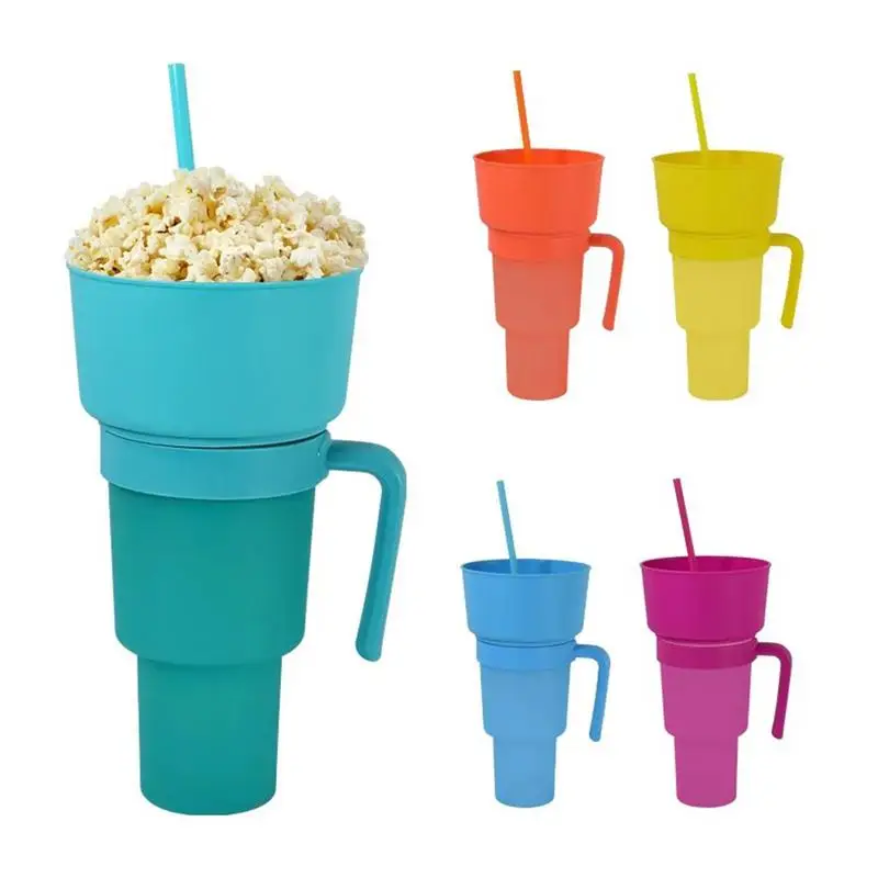 Portable Snackies Cup 2 In 1 Splash Proof Leakproof Top Snack Bowl Portable Stadium Tumbler Popcorn Coca Straw Cup Adults Kids
Portable Snackies Cup 2 In 1 Splash Proof Leakproof Top Snack Bowl Portable Stadium Tumbler Popcorn Coca Straw Cup Adults Kids