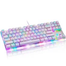 

Original Motospeed K87S Gaming Mechanical Keyboard USB Wired 87 keys with RGB Backlight Red/Blue Switch for PC Computer Gamer