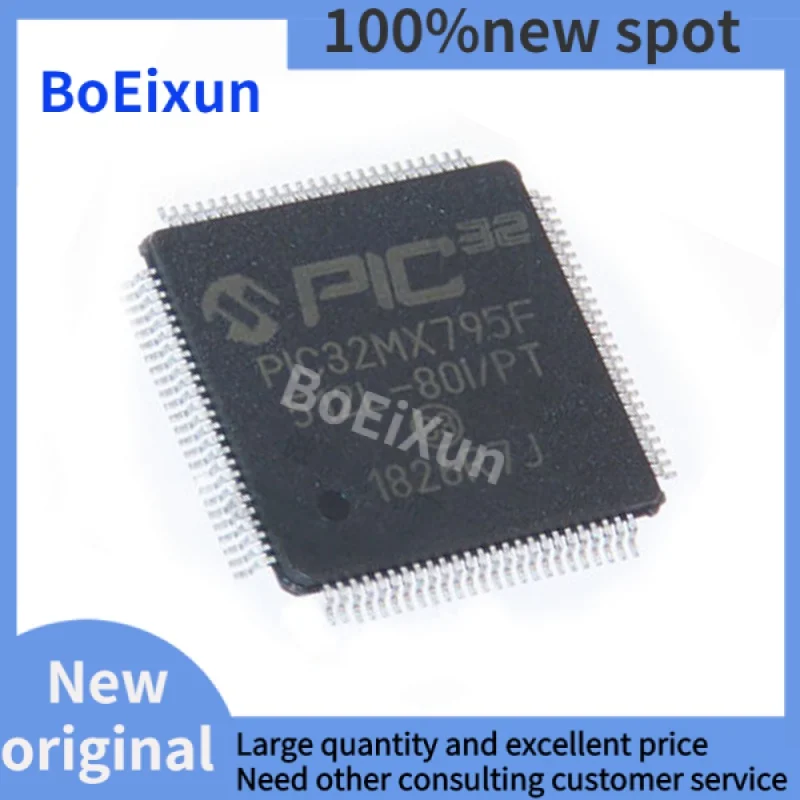 

1-100PCS PIC32MX795F512L-80I/PT TQFP-100 Package QFP Microcontroller MCU-MCU Chip IC PIC32MX795F512L Brand New Original