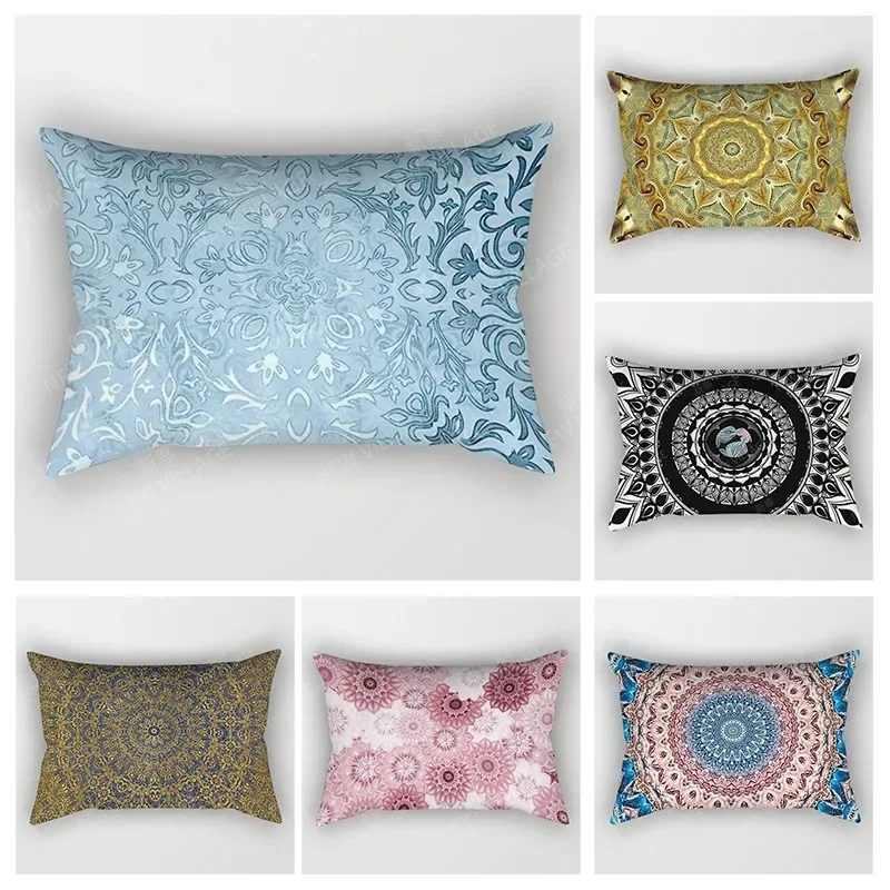 

Nordic Autumn Home Decoration Pillow Cover Sofa Bohemian Living Room Cushion Retro Mandala Moroccan