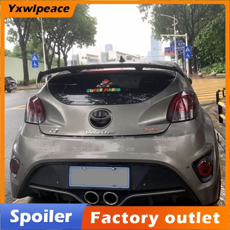 

For Hyundai Veloster Spoiler 2012 2013 2014 2015 2016 ABS Plastic Unpainted Color Rear Roof Spoiler Wing Body Kit Accessories