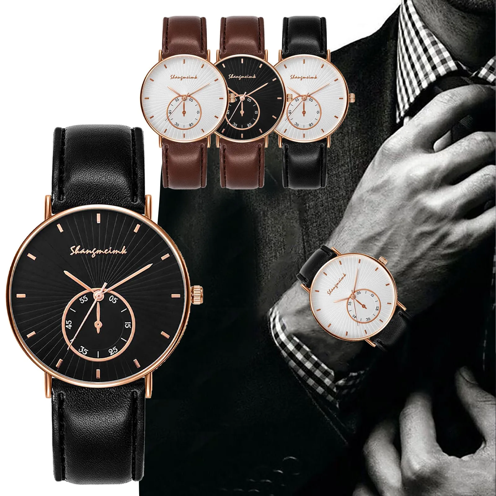 Luxury Men'S Watch 2023 New Fashion Simple Leather Round Minimalist Fashion Business Watches Quartz Wristwatch For Men Gift
Luxury Men'S Watch 2023 New Fashion Simple Leather Round Minimalist Fashion Business Watches Quartz Wristwatch For Men Gift