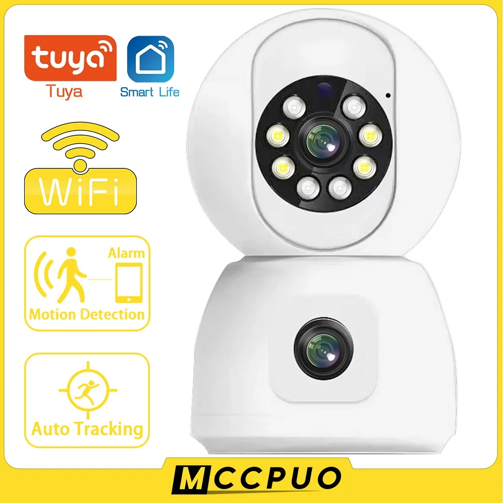 Mccpuo 6MP WIFI Dual Lens PTZ Camera AI Human Auto Tracking Indoor 4MP Home Secuity CCTV Surveillance IP Camera Tuya Smart Life
Mccpuo 6MP WIFI Dual Lens PTZ Camera AI Human Auto Tracking Indoor 4MP Home Secuity CCTV Surveillance IP Camera Tuya Smart Life