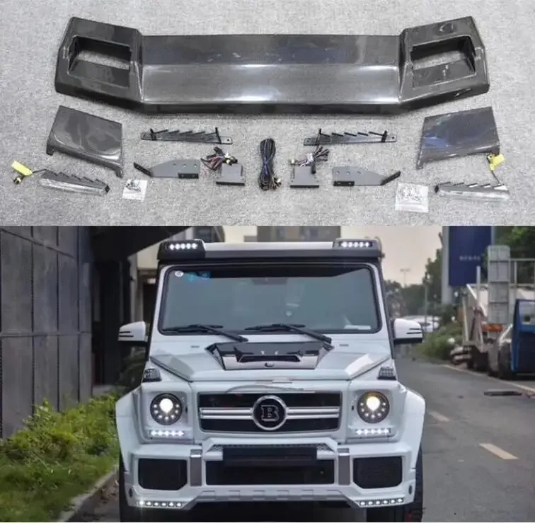For Mercedes-Benz G-Class W463 G500 G550 G55 G63 G65 2008-2017 Front Top Roof Wing Lip Tail Trunk LED Spoilers Real Carbon Fiber
For Mercedes-Benz G-Class W463 G500 G550 G55 G63 G65 2008-2017 Front Top Roof Wing Lip Tail Trunk LED Spoilers Real Carbon Fiber