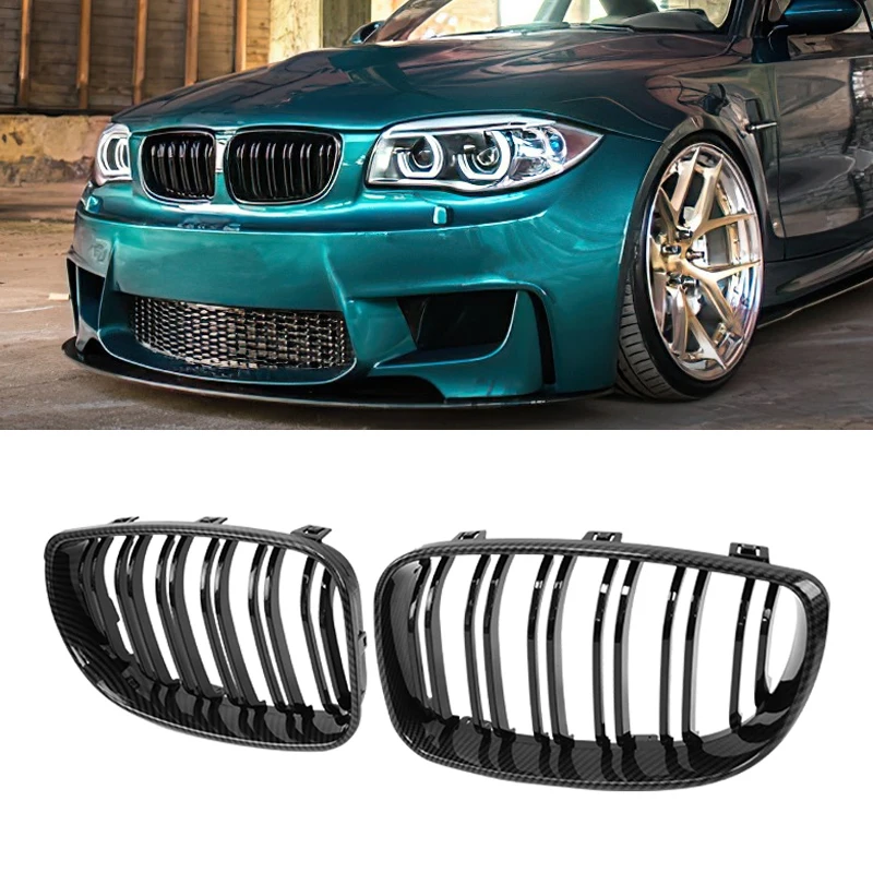 

Carbon Fiber Racing Grill Car Front Grilles Bumper Hood Kidney Grille ABS For BMW E81 E87 E82 E88 128I 130I 135I 08-11 Grills