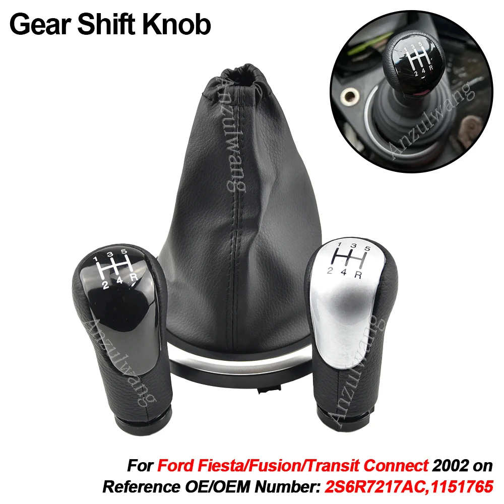 

For Ford Fiesta Fusion Transit Connect 2002+ Gear Shift Knob Gaitor Boot Cover Case Car Styling Accessories 2S6R7217AC