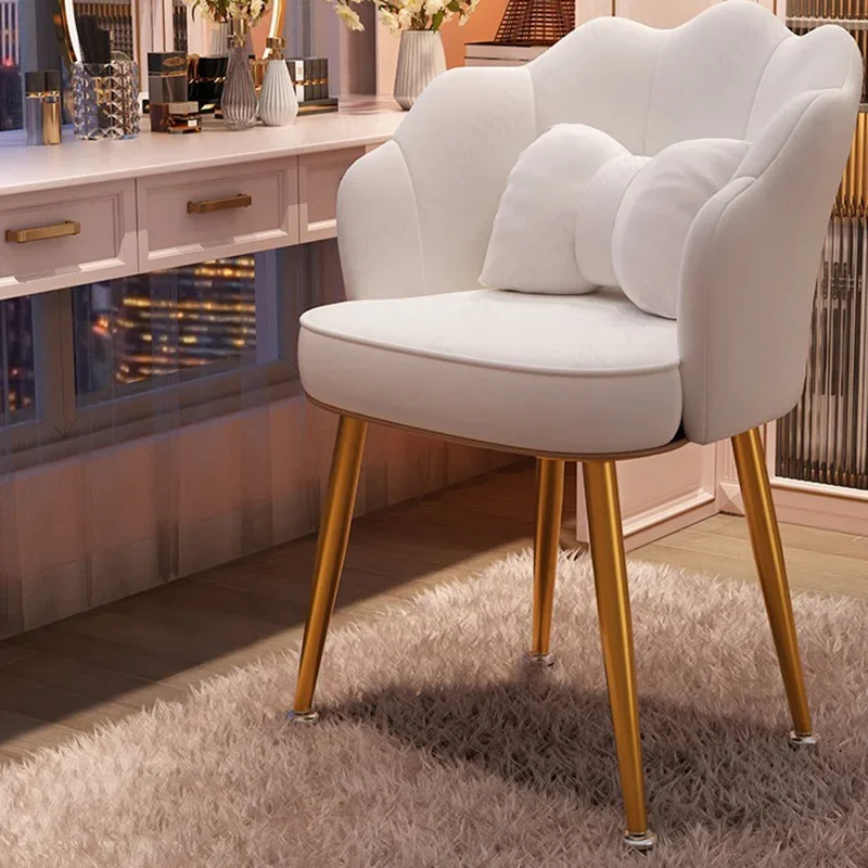 

Обеденный стул в скандинавском стиле, современный белый бархатный высокий стул для офиса, кухни, спальни, барные стулья, роскошная мебель