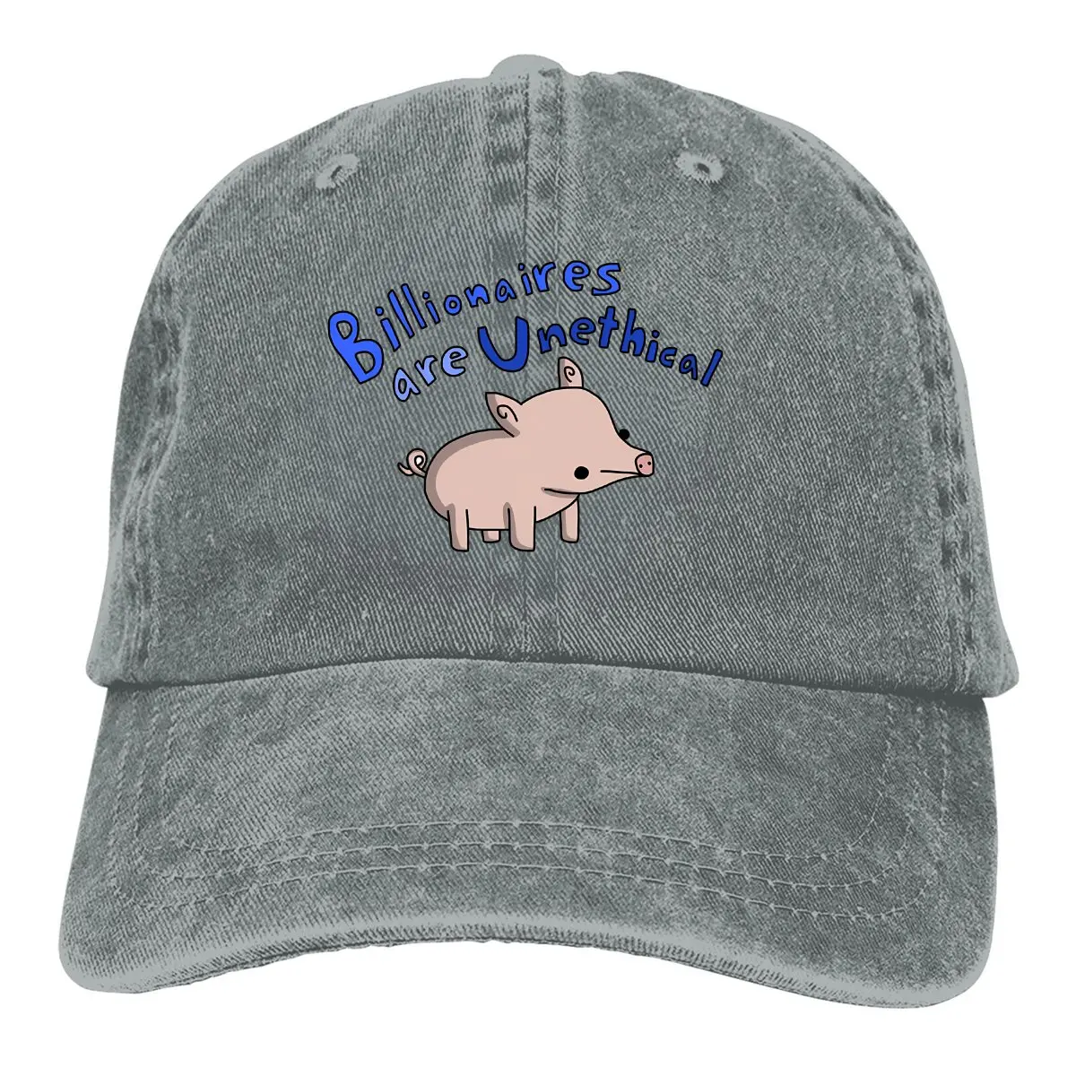 

Pure Color Dad Hats Tiny Snek Comics Women's Hat Sun Visor Baseball Caps Pig Animal Peaked Cap