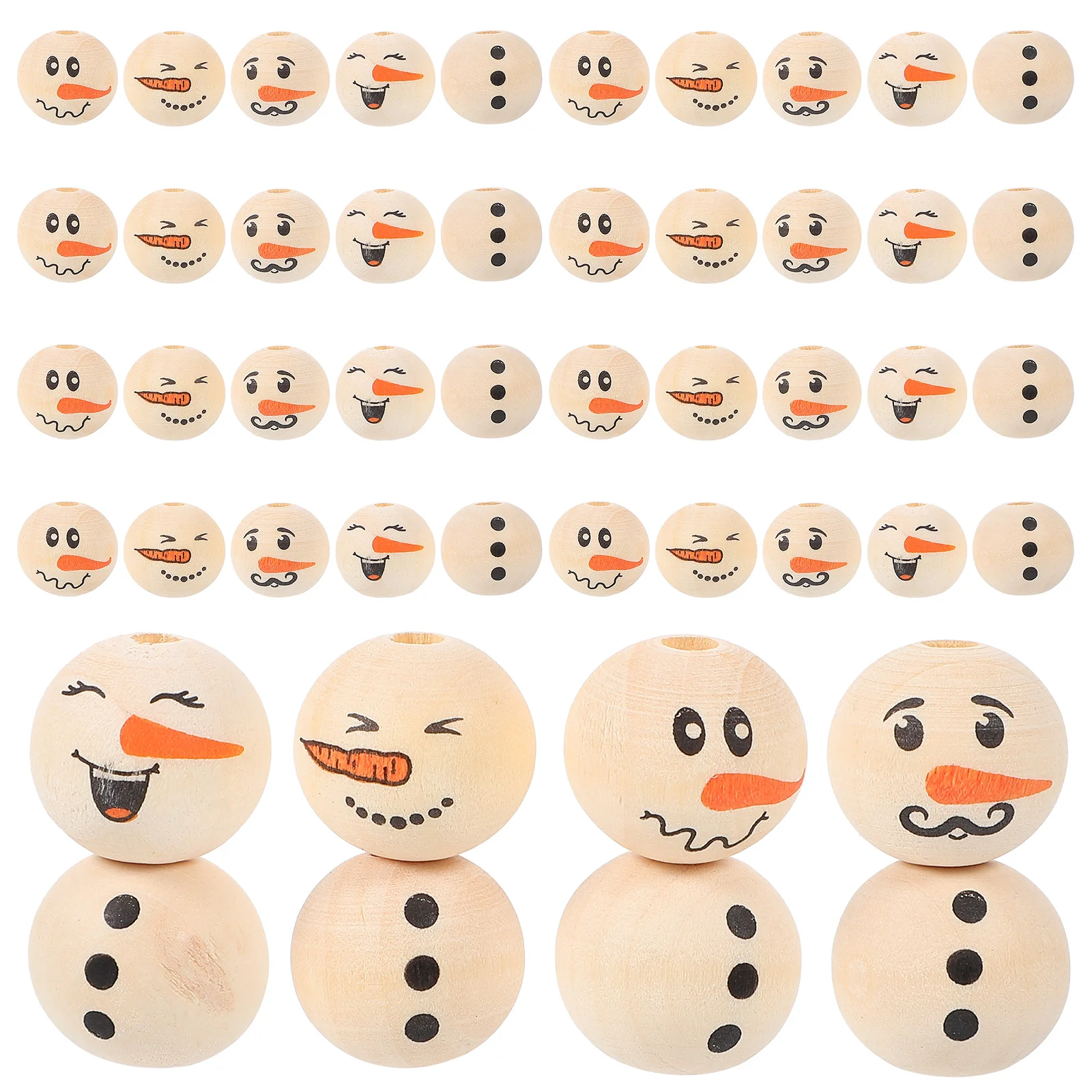 80 Pcs Christmas Wood Beads Wooden Wreaths Crafts DIY Garland Making Accessories For Jewelry Circle
80 Pcs Christmas Wood Beads Wooden Wreaths Crafts DIY Garland Making Accessories For Jewelry Circle