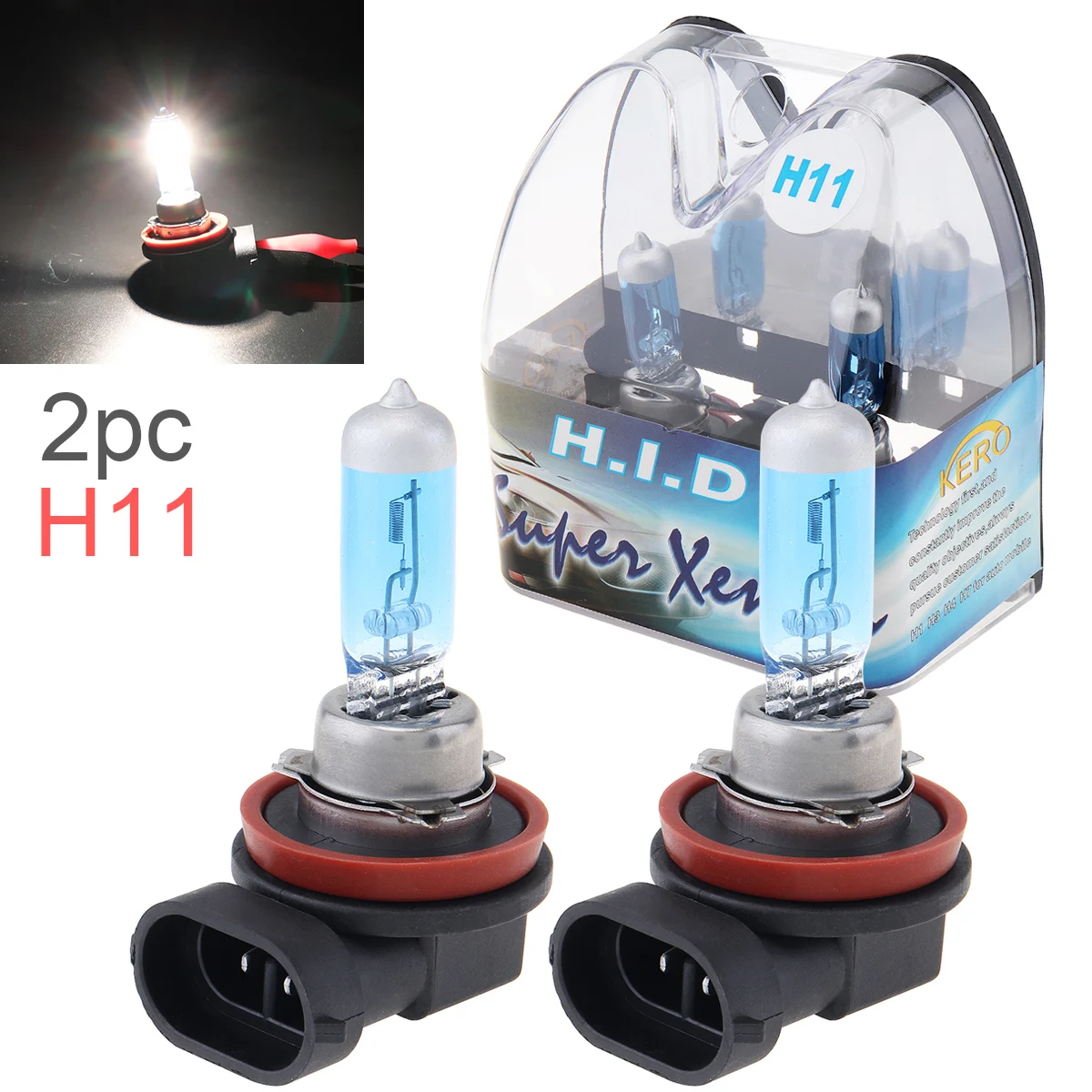 2pcs 12V H11 Car Halogen Lamp Headlight Bulbs Super Bright 55W 6000K White Light Auto Front Fog Light Bulb
2pcs 12V H11 Car Halogen Lamp Headlight Bulbs Super Bright 55W 6000K White Light Auto Front Fog Light Bulb