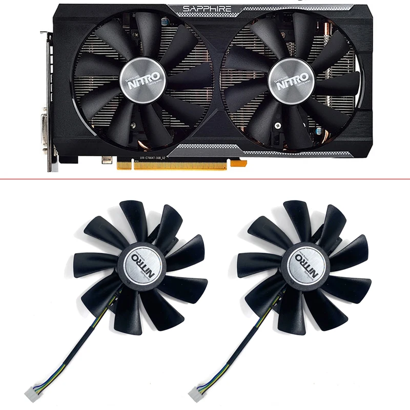 GAA8B2U/GAA8S2U DC 12V 0.45A GPU Graphics Card Fan For Sapphire R9 380 380X 2G/4G D5 Graphics Card Replacement Fan
GAA8B2U/GAA8S2U DC 12V 0.45A GPU Graphics Card Fan For Sapphire R9 380 380X 2G/4G D5 Graphics Card Replacement Fan