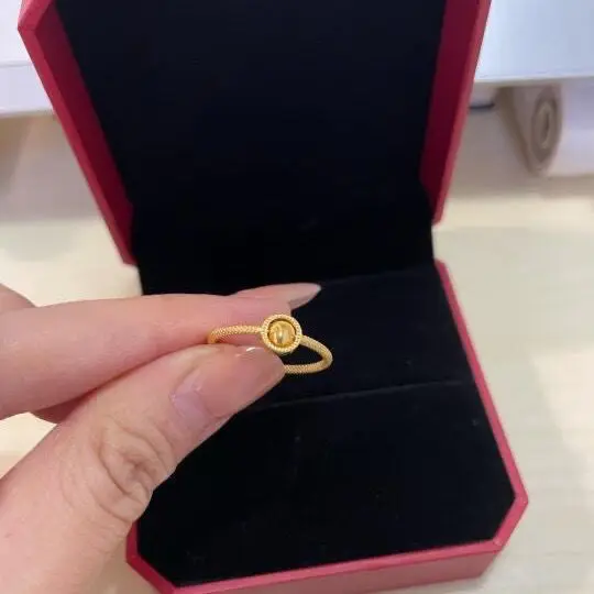 Zhou home with a small gold ball ring female niche temperament cat eyes to send bestie not fade adjustable
Zhou home with a small gold ball ring female niche temperament cat eyes to send bestie not fade adjustable