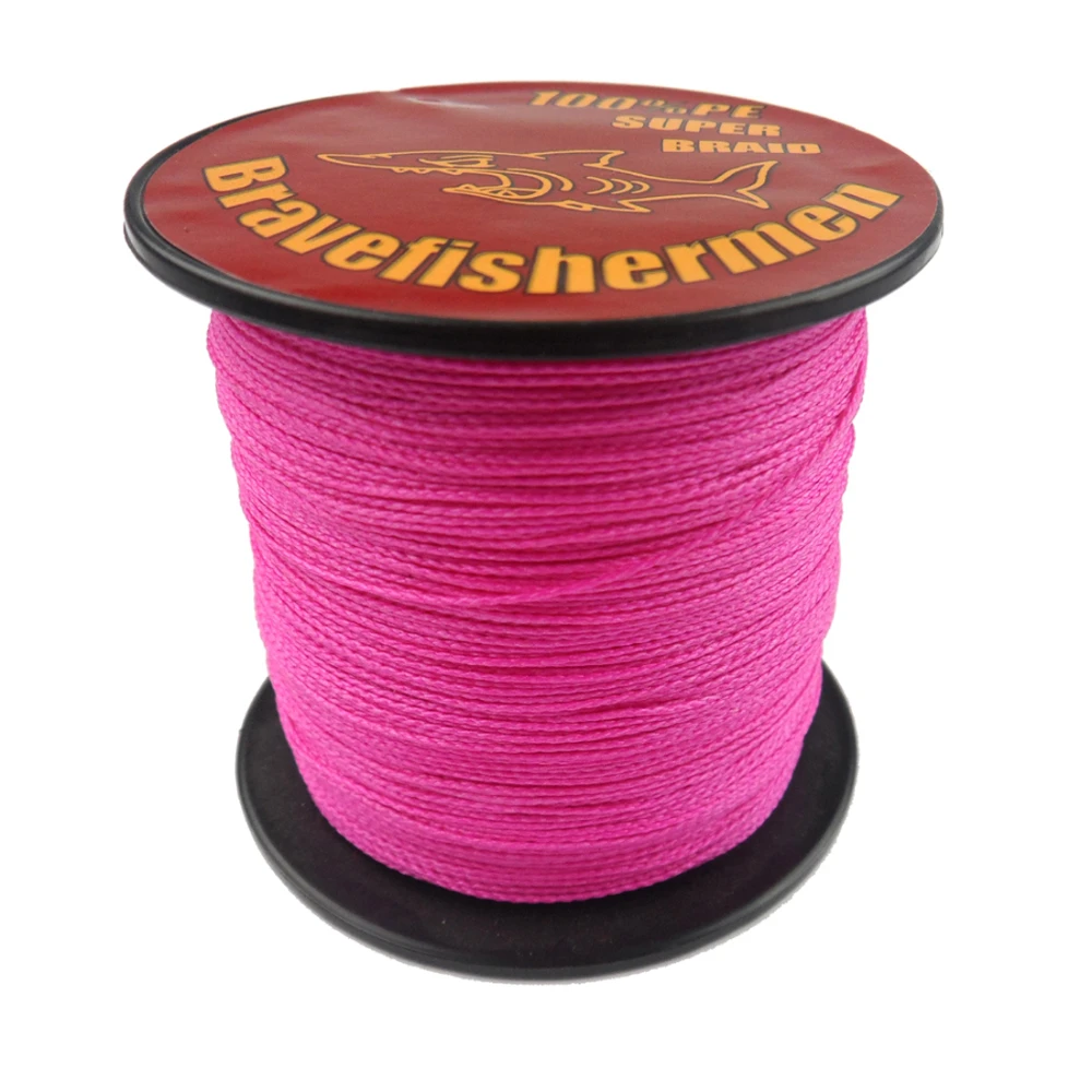 

1pc 4 Strands Polyethylene Pink Fishing Line Multifilament 100M Carp Fishing Japanese Braided Wire Cord Fishing Accessories