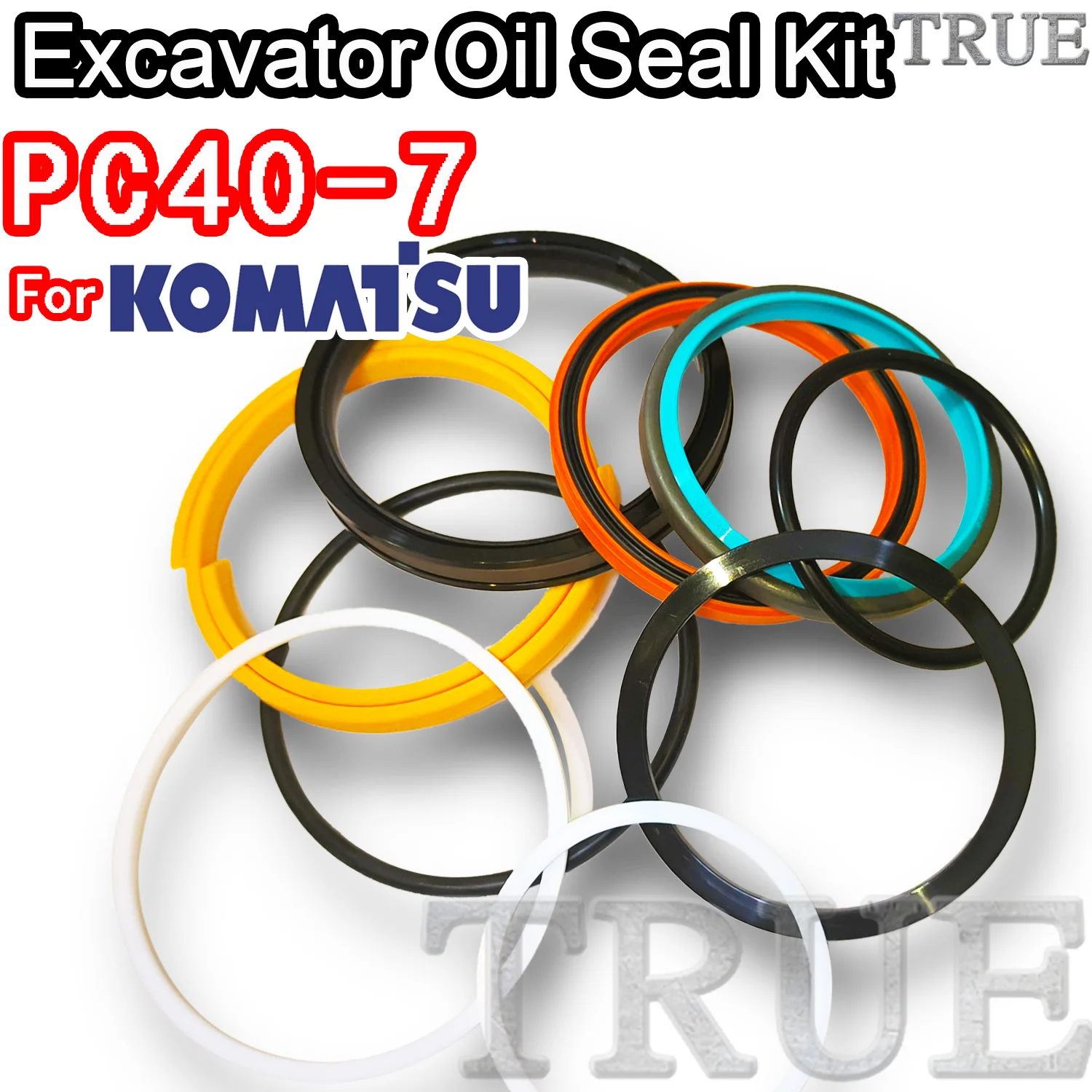 

For PC40-7 KOMATSU Oil Seal Excavator Repair Kit PC40 7 Digger Clamshell Shovel Adjust Swing Gear Center Joint Gasket Nitrile
