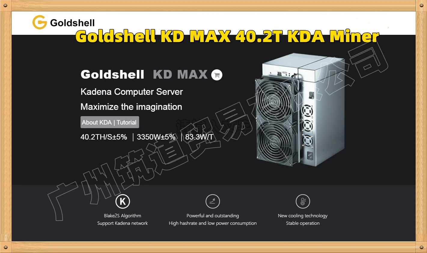 Free Shipping New Goldshell KD MAX 40.2T/HS 3350W KDA Asic MINER ( With PSU ) High Profits Better Than Antminer S19 95T 100T
Free Shipping New Goldshell KD MAX 40.2T/HS 3350W KDA Asic MINER ( With PSU ) High Profits Better Than Antminer S19 95T 100T