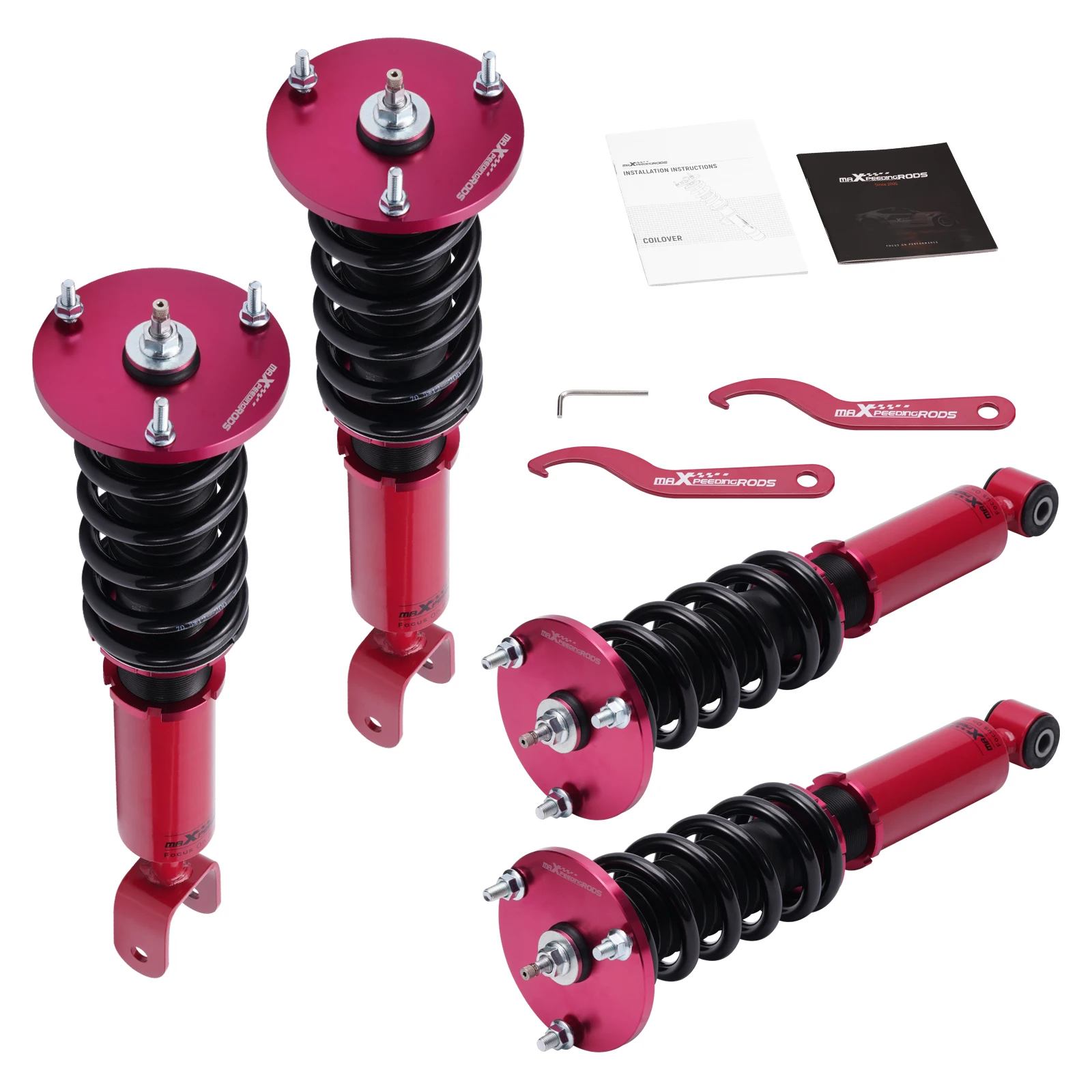 Coilover Struts Lowering Kit 24 Way Adjustable Damper for Lexus SC300 SC400 92-00 Front Rear Coilover Suspension Lowering Kit
Coilover Struts Lowering Kit 24 Way Adjustable Damper for Lexus SC300 SC400 92-00 Front Rear Coilover Suspension Lowering Kit